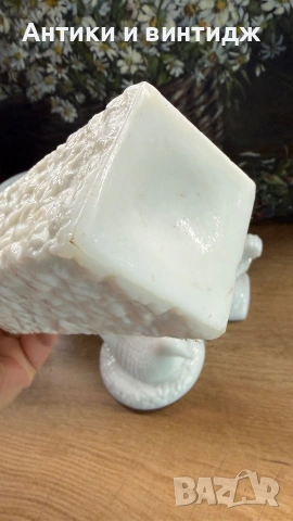 Млечно стъкло milk glass, снимка 7 - Други ценни предмети - 55085169