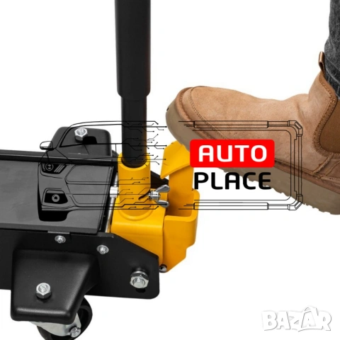 Сервизен крик 3 тона с педал за бързо повдигане 140 – 525 мм JCB, снимка 4 - Други инструменти - 54032804