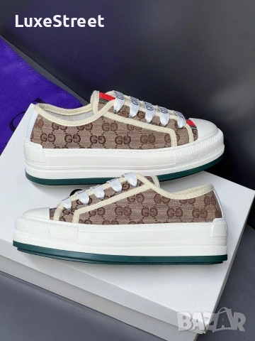 Gucci ⚜️ Дамски Кецове , снимка 2 - Кецове - 55166960
