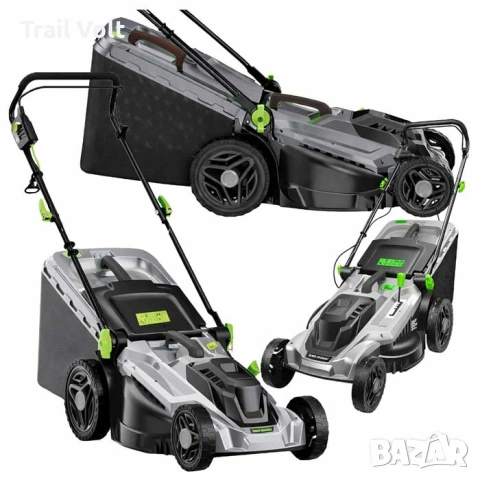 Електрическа косачка 2400W | 43 см ширина | 50л кош | 5 степени, снимка 3 - Градинска техника - 54774483