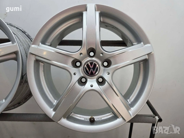 4бр 16ски джанти за VW 5х112мм A161474, снимка 3 - Гуми и джанти - 55021109