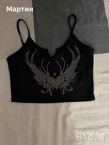 Set of 4 black tops - Bershka / H&M, снимка 3 - Потници - 54621974