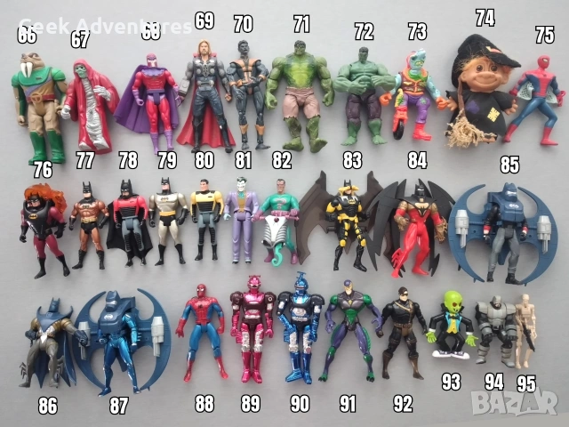 Винтидж и Ретро Колекционерски Екшън Фигурки - Star Wars, Power Rangers, LOTR, Batman, Bandai, X-Men, снимка 4 - Колекции - 55087919