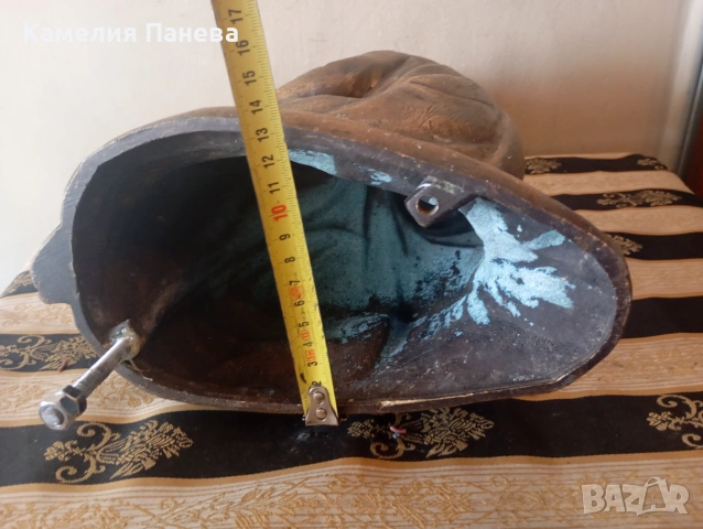 Бронзова статуетка Дева Мария, снимка 6 - Статуетки - 55168107