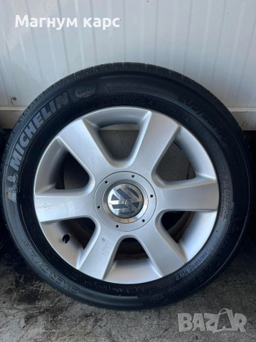 Оригинални джанти за VW 16" (5x112) + Гуми Michelin, снимка 3 - Гуми и джанти - 54429756