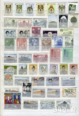 Албум SG A4 с 450 чисти марки (MNH) Сан Марино, Люксембург, Лихтенщайн, снимка 9 - Филателия - 52351916