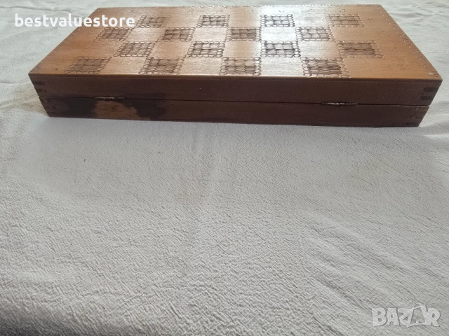 Шах С Дървена Кутия, снимка 5 - Шах и табла - 54177829