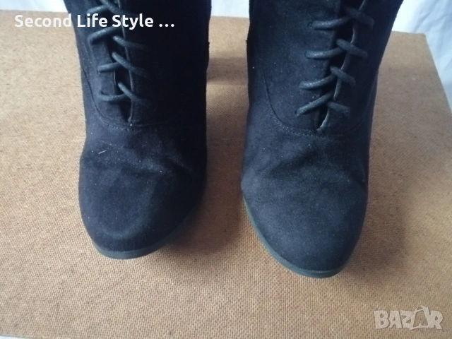 № 41 дамски ботуши с висок ток и връзки WILD DIVA 🔥, снимка 7 - Дамски ботуши - 54095950