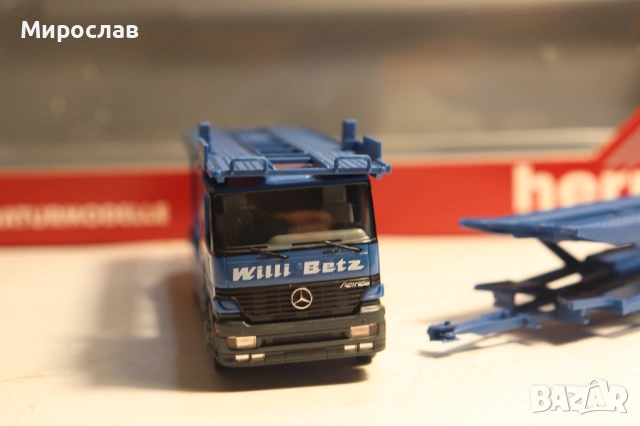 HERPA H0 1/87 MERCEDES WILLI BETZ АВТОВОЗ КАМИОН МОДЕЛ, снимка 7 - Колекции - 54697070