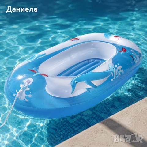 Надуваем детски сал с морски животни, 102 x 69 см