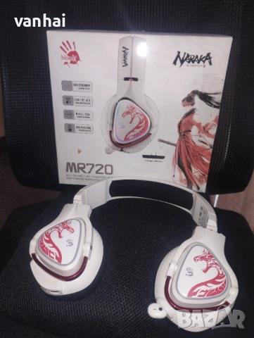 Безжични слушалки A4tech Bloody MR720 Naraka, снимка 2 - Bluetooth слушалки - 54543147