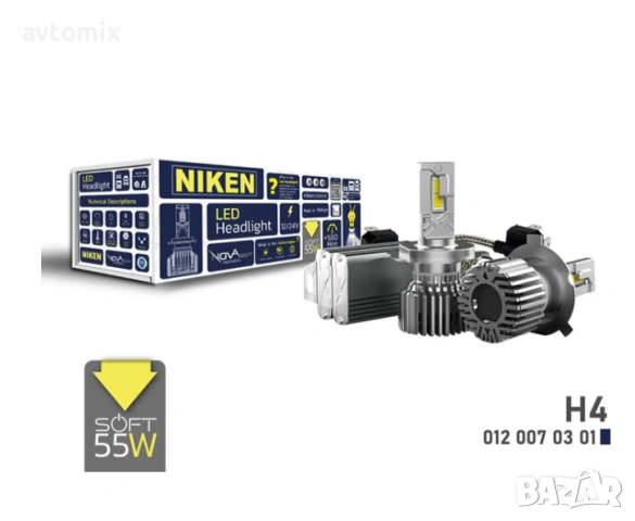 LED крушки H4 NIken NOVA SOFT