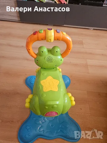 VTech Bounce & Laugh Frog – музикална жаба за скачане / активна бебешка играчка, снимка 3 - Детски люлки - 55504140