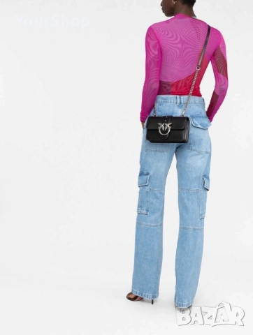 PINKO Love One Mini – оригинална кожена чанта | НОВА, снимка 2 - Чанти - 54061513