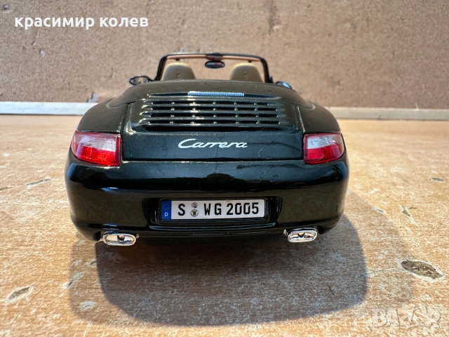 метален модел "PORSCHE 911 Carrera  S Cabriolet"/1:18,Maisto/, снимка 7 - Колекции - 55123042