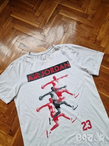 Страхотна мъжка тениска NIKE JORDAN размер M , снимка 3 - Тениски - 54413758
