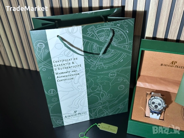 Нов Часовник Audemars Piguet Royal Oak Offshore Chronograph 37МM с документация/кутия/, снимка 12 - Луксозни - 54381860