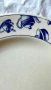Винтидж английска чиния за предястие/десерт EIT / Pier 1 (Blue Teapots) , снимка 5
