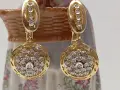 Златни обеци с брилианти , снимка 1