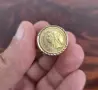 КРАСИВ ВИНТИДЖ ПОЗЛАТЕН ПРЪСТЕН с КОПИЕ на АНГЛИЙСКИ ЗЛАТЕН СУВЕРЕН на Кралица Виктория от 19ти Век, снимка 6