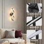 Нов Модерен LED аплик 15W 1500LM за хол спалня коридор стенна лампа LED 15W извита форма топла светл, снимка 4