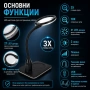Голяма увеличителна настолна лупа с LED осветление за четене гоблени бродиране козметик лед мощна, снимка 2