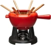 Нов Комплект за фондю от чугун Le Creuset с емайлирана дръжка от чугун, снимка 2
