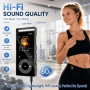 MP3 плеър 90GB Bluetooth 5.3, FM радио, HiFi звук, поддръжка до 128GB, слушалки, снимка 8