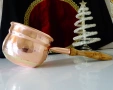 Меден тиган за масло,джезве чиста червена мед., снимка 3