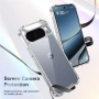 Google Pixel 10 Pro XL Калъф - TPU+PC, Анти-жълтеене, Въздушни възглавници, Прозрачен, снимка 5