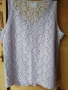 Лилав летен топ с дантелен гръб / Lilac Lace Back Tank Top - Size M/L, снимка 2