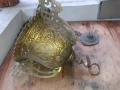 Огромно старо висящо кандило месинг кадило тамянник, снимка 1