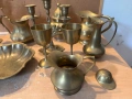 свещници, кани, купи и чаши от месинг, снимка 7