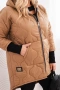 Дамско преходно яке Plus Size, ватирано с качулка, 8цвята , снимка 5