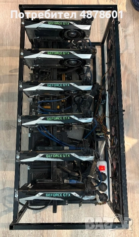 Майнинг Риг Копачка/mining rig 6x Nvidia GeForce GTX 1080 Ti FE 11GB