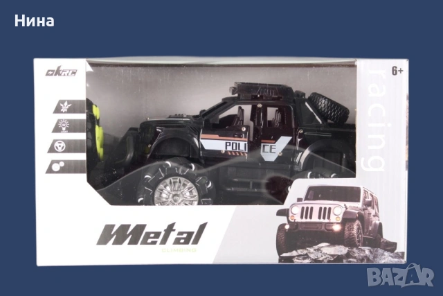 Много яка метална offroad кола Police с радиоуправление, снимка 5 - Коли, камиони, мотори, писти - 54187617