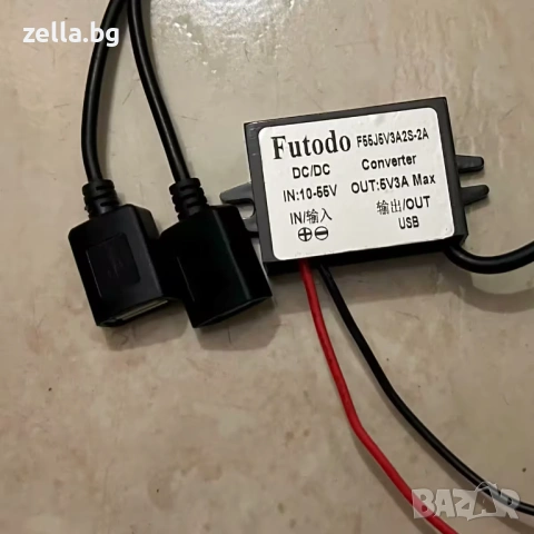 Step Down модул 12V 24V 36V 48V към 5V 3A USB – DC-DC конвертор за автомобил, соларни системи 10374, снимка 6 - Друга електроника - 54685124