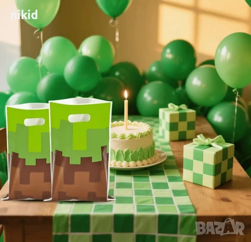 Minecraft Майнкрафт 10 бр торбички за сладки подарък рожден ден парти, снимка 6 - Други - 24672153