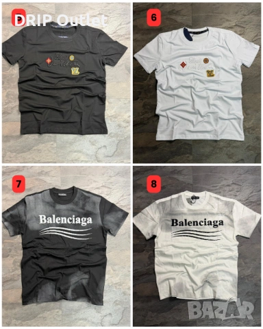 !НОВИ 40 МОДЕЛА! Мъжки Летни Тениски |DSQ2|LV|STONE ISLAND|BALENCIAGA, снимка 3 - Тениски - 54567902