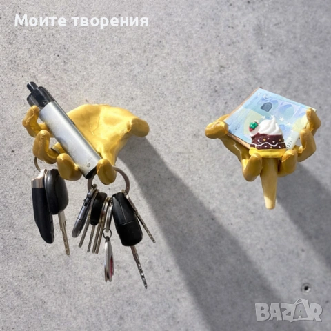 Декоративна стенна закачалка „Златна ръка“, снимка 3 - Декорация за дома - 54060626