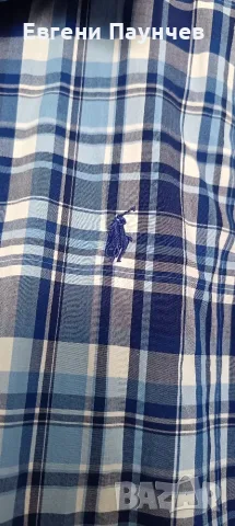 Ralph Lauren мъжка риза размер XL(M) син цвят отлично състояние , снимка 3 - Ризи - 55408148