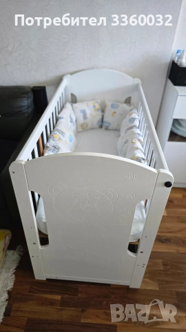 Бебешко дървено легло-люлка Arbor Petit, снимка 2 - Бебешки легла и матраци - 55101636