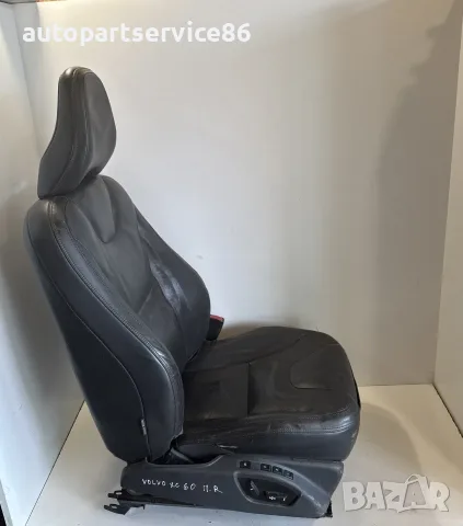 Предна дясна кожена седалка черна за Volvo XC60 (2011) OEM