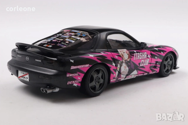 Mazda RX7 FD3RS Solido Works Itasha Club 1999 - мащаб 1:18 на Solido нов в кутия, снимка 3 - Колекции - 55265734