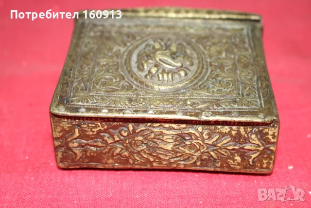 Старинна бронзова барутница, паласка, фишеклък, кутия., снимка 12 - Антикварни и старинни предмети - 55422163