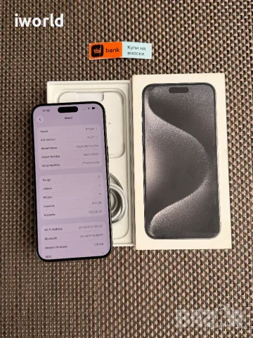 КАТО НОВ❗️iPhone 15 PRO MAX Лизинг от 20€/мес / Black Titanium, снимка 6 - Apple iPhone - 55299264