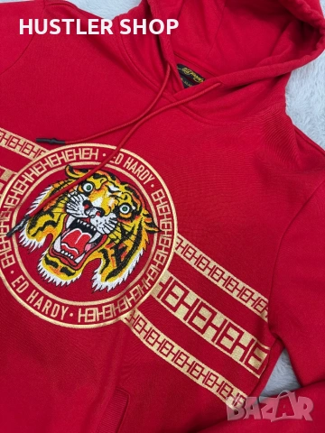 Мъжки суитшърт ED HARDY. Размер XL, снимка 2 - Спортни дрехи, екипи - 54305028