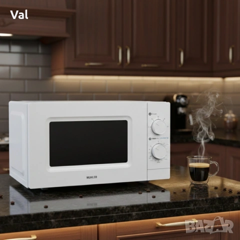 Микровълнова фурна MUHLER MO-5009 20L – 700W, механичен контрол, снимка 3 - Микровълнови - 54746100