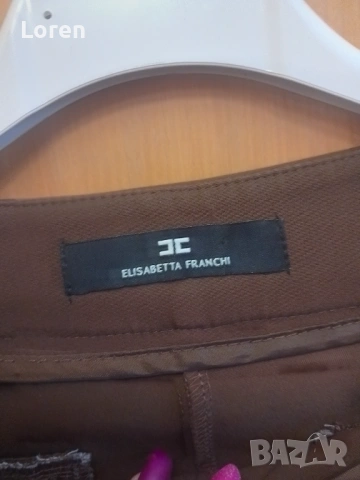*Elisabetta Franchi*Кафяв дамски панталон , снимка 8 - Панталони - 54144766