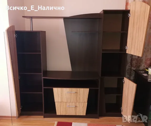 Холна секция (Венге и Маслина Севиля) / Секционен модул за хол, снимка 2 - Секции и витрини - 55696166
